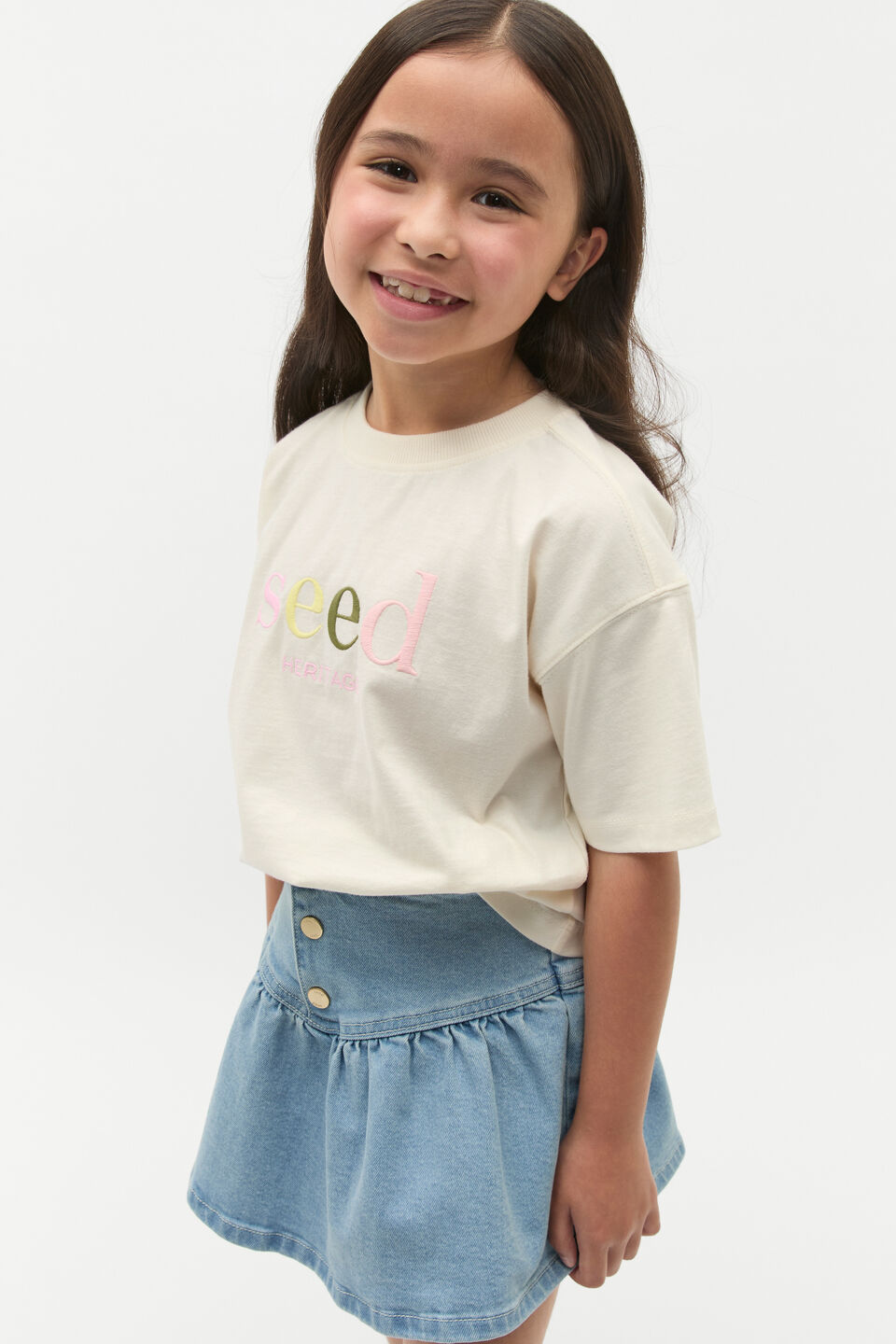 Core Oversized Logo Tee  Classic Cream