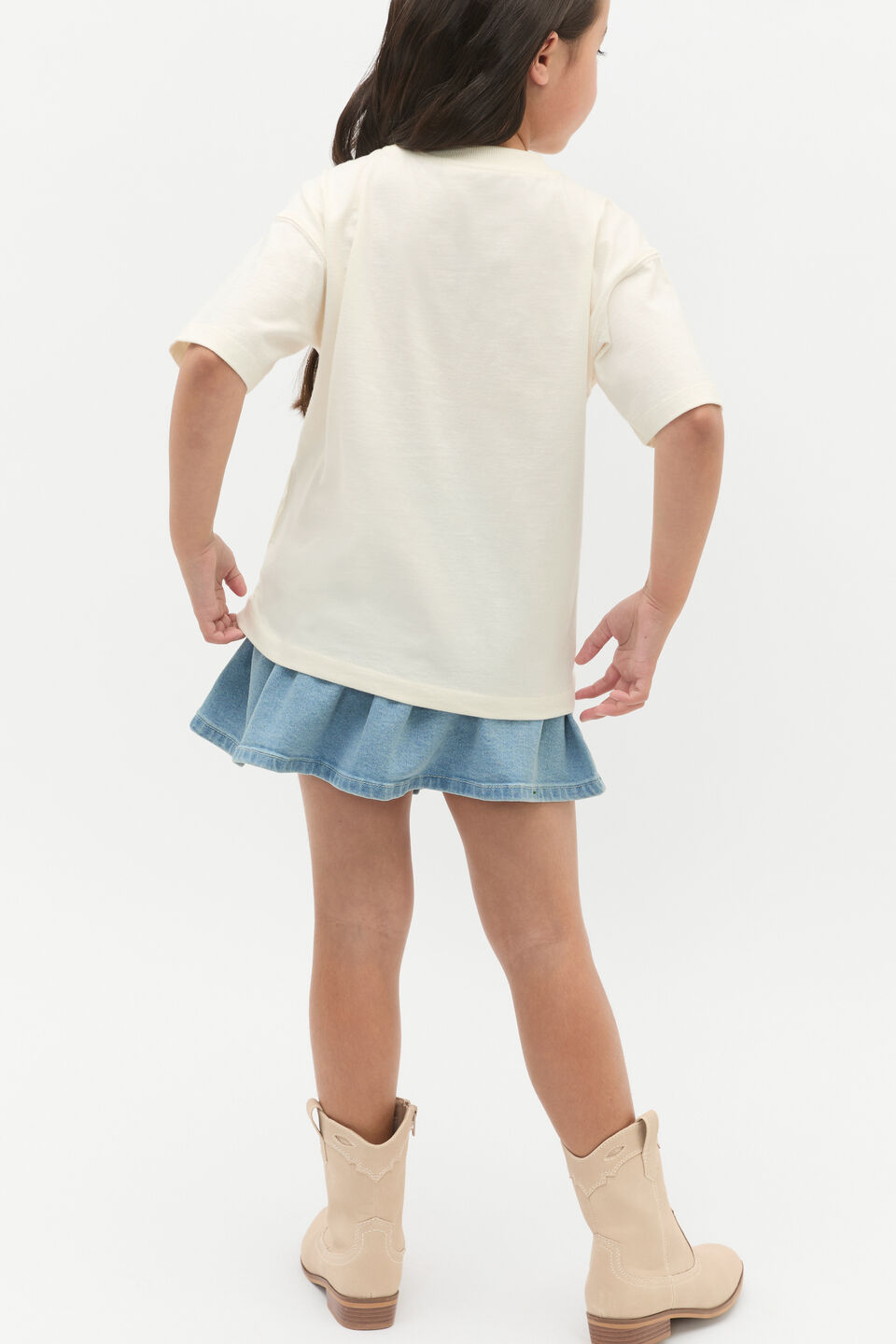 Core Oversized Logo Tee  Classic Cream