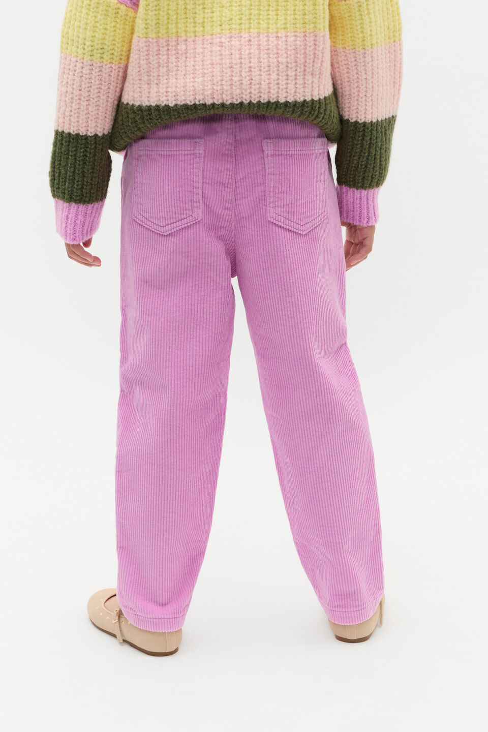 Elasticated Cord Pant  Fairy Floss