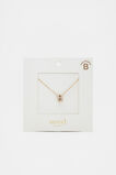 Initial Jewel Bubble Necklace  B  hi-res