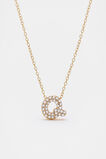 Initial Jewel Bubble Necklace  Q  hi-res