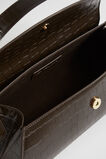 Structured Shoulder Bag  Chocolate Croc  hi-res
