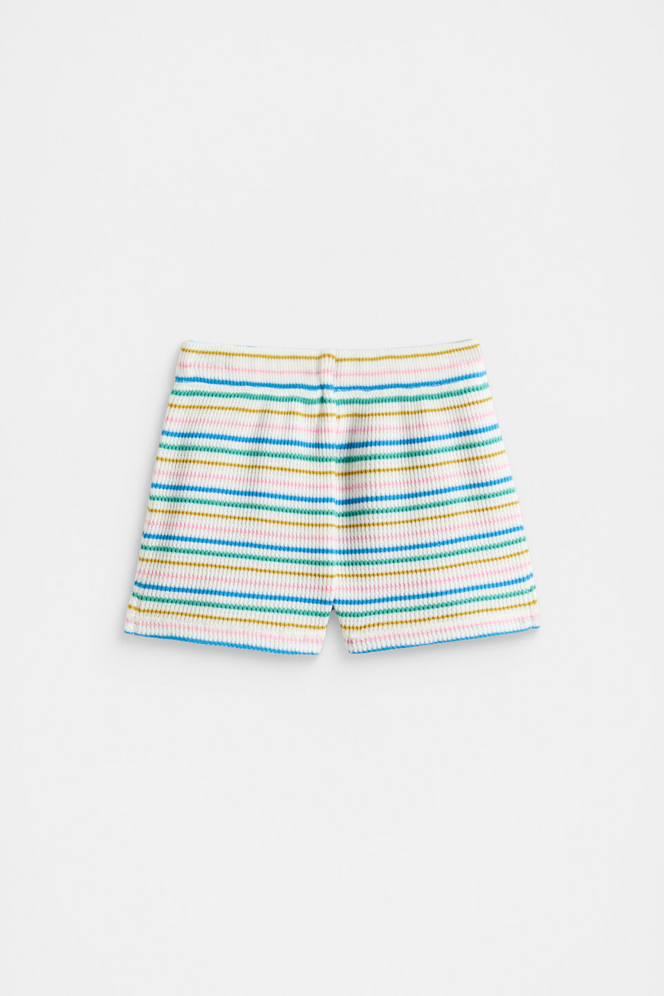Stripe Waffle Short  Multi