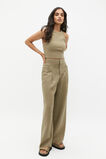 Cropped Rib Tank  Rosemary  hi-res