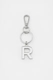 Silver Initials Keyring  R  hi-res
