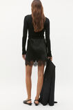Lace Detail Mini Skirt  Black  hi-res