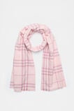 Multi Check Scarf  Rose Petal  hi-res