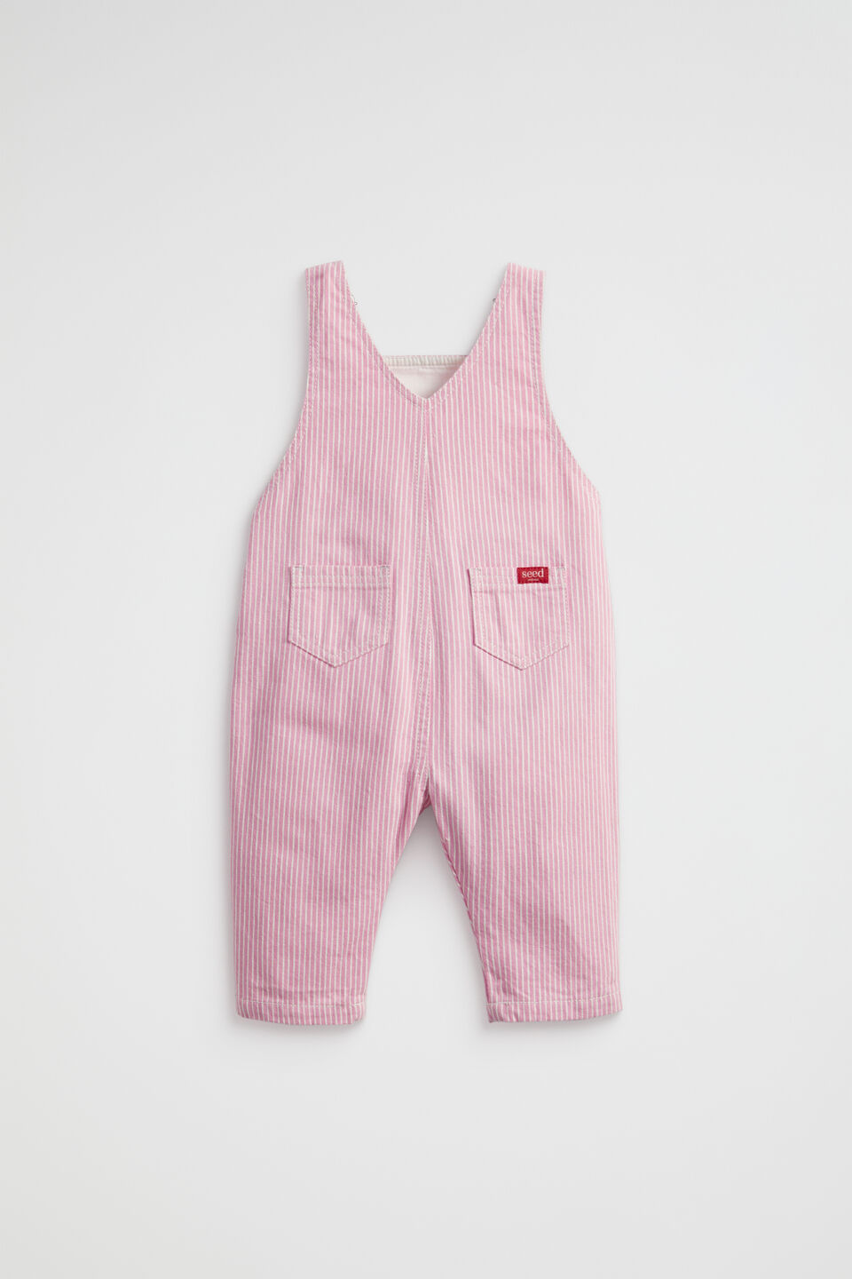 Stripe Logo Overall  Candy Pink