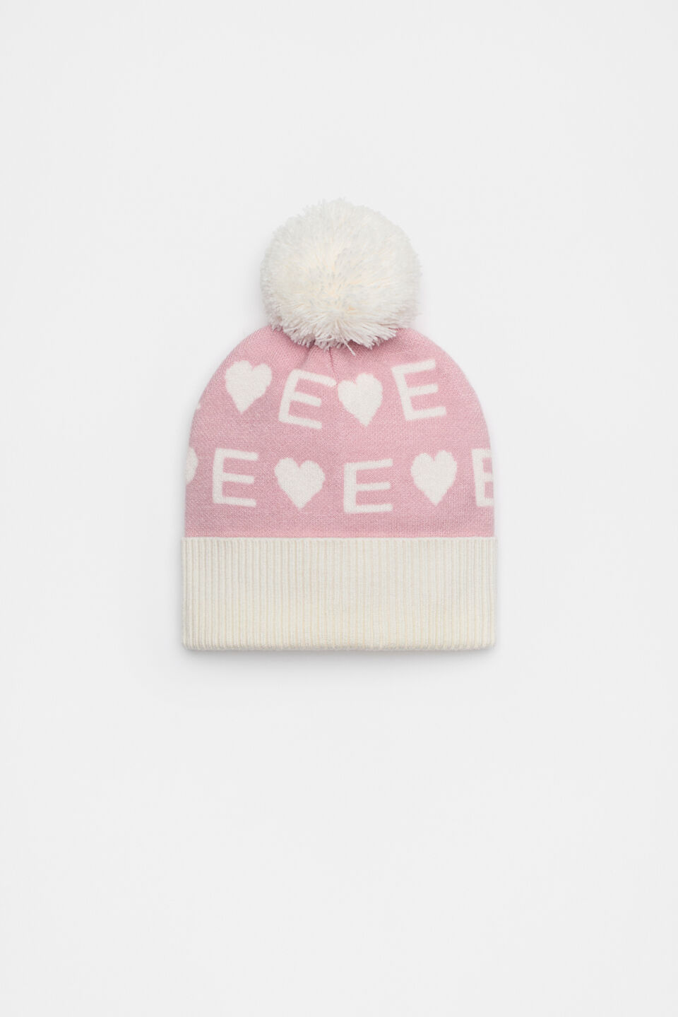 Heart Initial Beanie  E