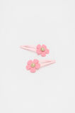 Felt Flower Snaps  Raspberry  hi-res