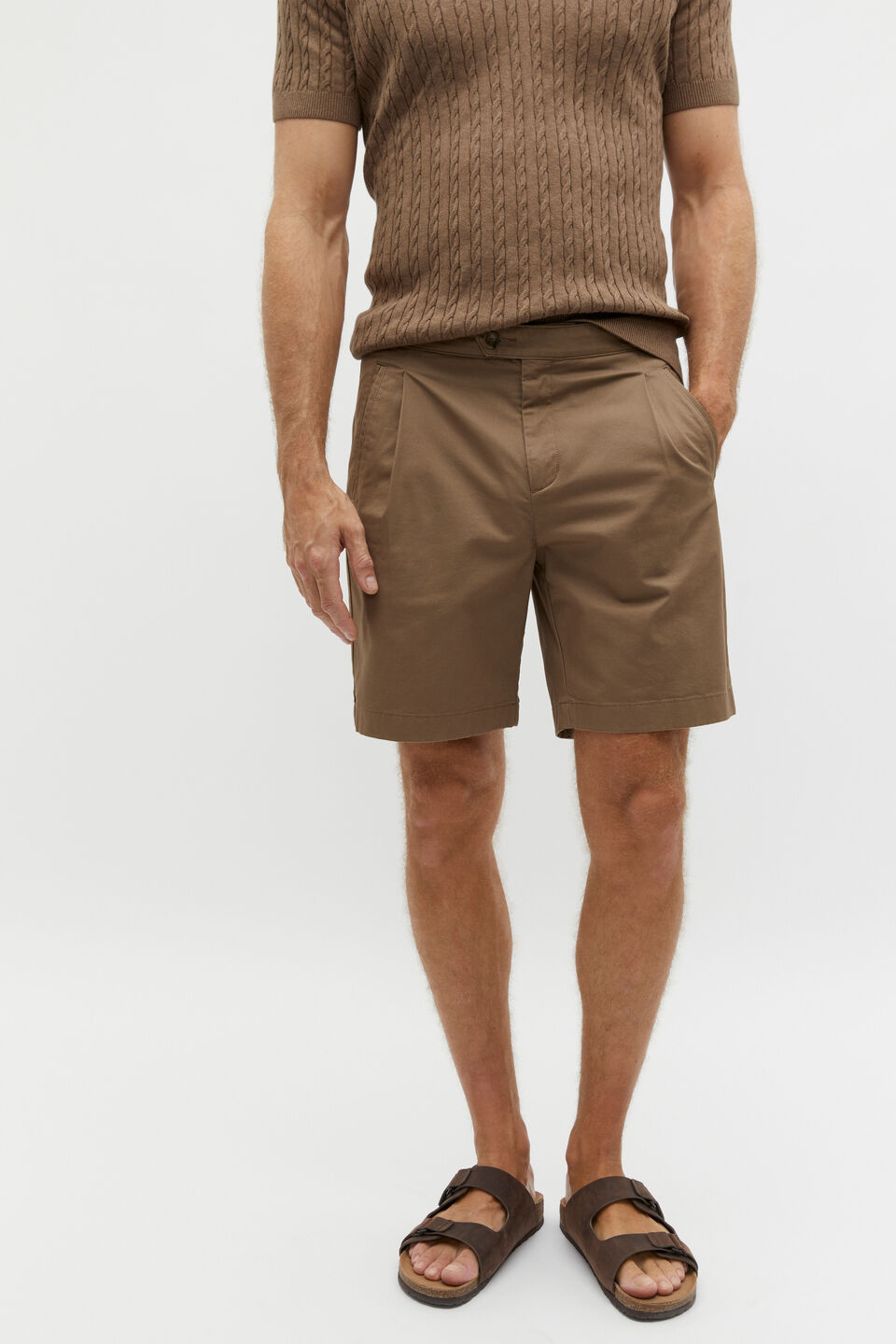 Side tab Short  Dark Nougat