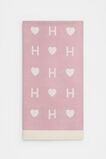 Heart Initial Blanket  H  hi-res