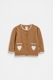 Heart Knit Cardigan  Salted Caramel  hi-res