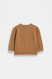 Heart Knit Cardigan  Salted Caramel  hi-res