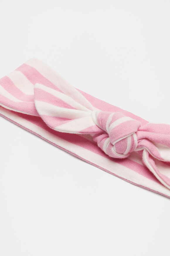 Stripe Rib Headband  Candy Pink Stripe  hi-res