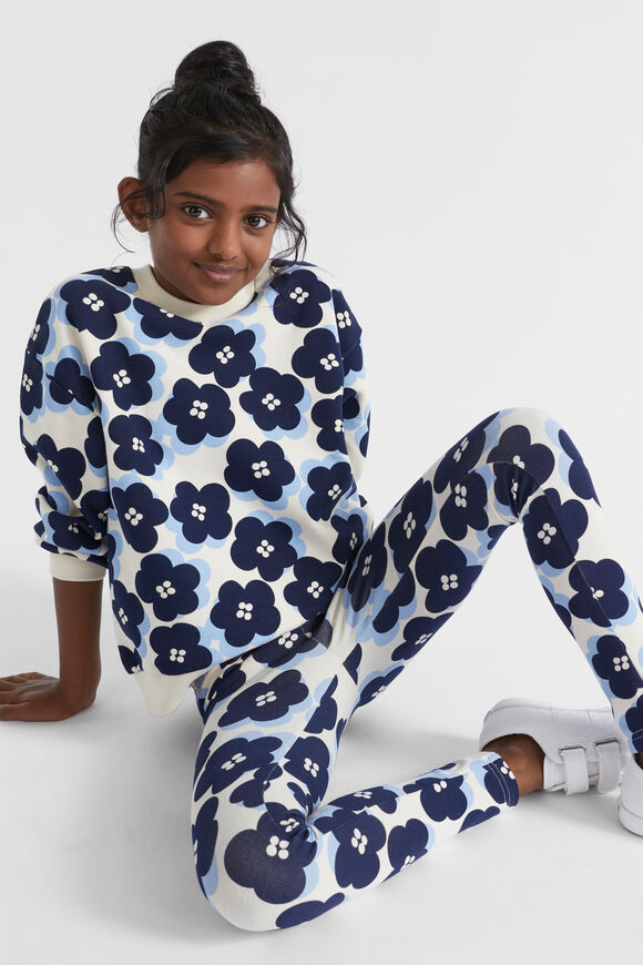 Retro Floral Sweat  Creme  hi-res