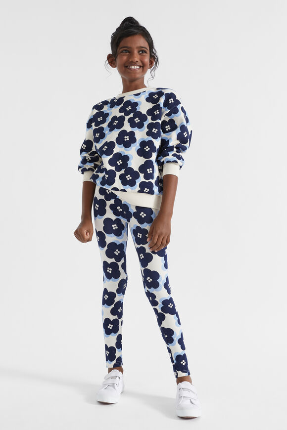 Retro Floral Sweat  Creme  hi-res