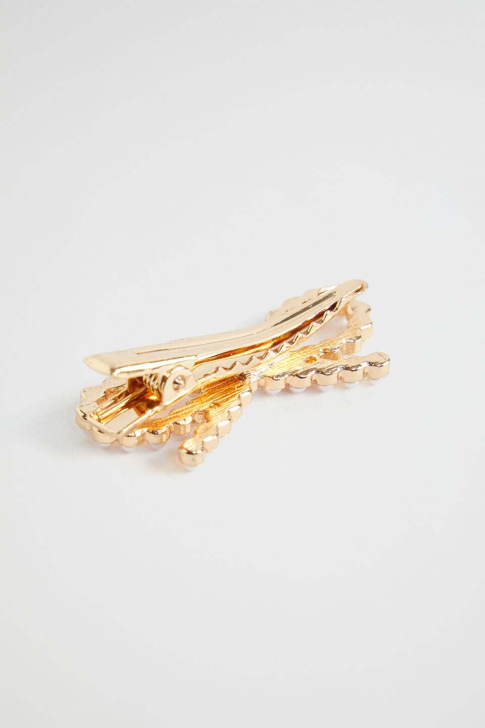 Pearl Bow Duck Clip  Pearl