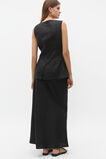 Linen Vest Top  Black  hi-res