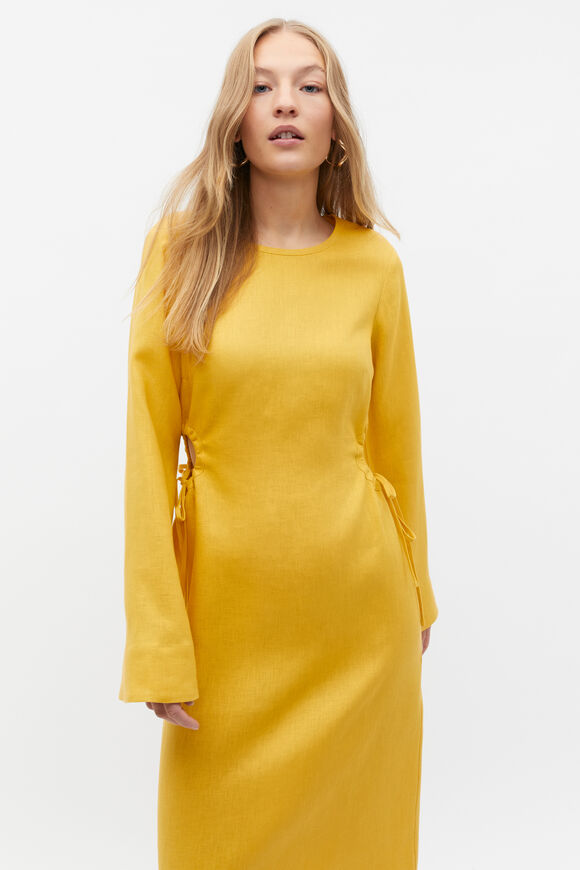 Linen Tie Detail Maxi Dress  Sundaze  hi-res