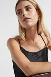 Satin Maxi Slip Dress  Black  hi-res