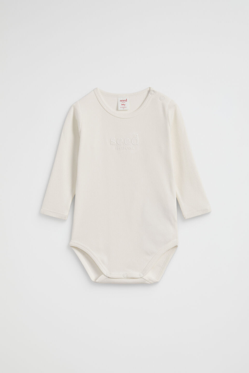 Core Rib Logo Bodysuit  Canvas