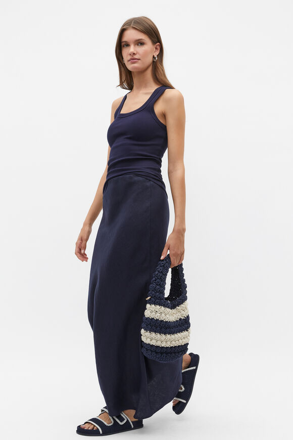 Australian Cotton Rib Tank  Midnight Sky  hi-res