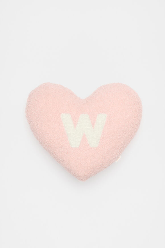 Heart Initial Cushion  W  hi-res