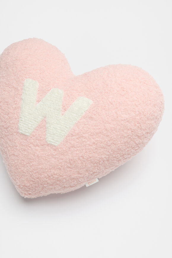 Heart Initial Cushion  W  hi-res