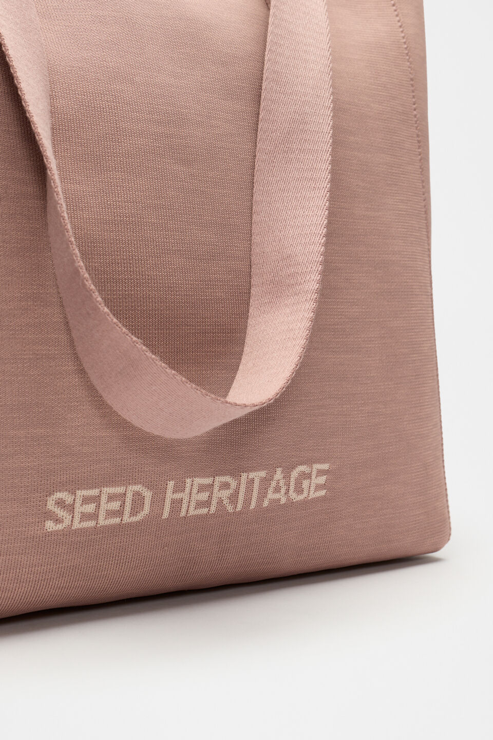 Knit Logo Tote  Amaretto