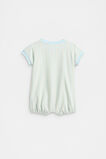 Stripe Terry Romper  Glacier Blue  hi-res