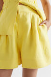 Linen Mid Length Short  Lemon Drop  hi-res