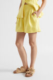 Linen Mid Length Short  Lemon Drop  hi-res