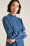 Mock Neck Denim Dress    hi-res