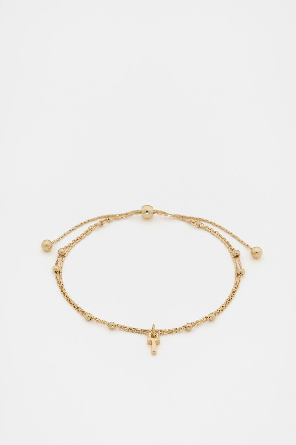Gold Letter Chains Bracelet  T