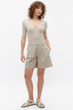 V Neck Half Sleeve Tee  Cool Sand  hi-res