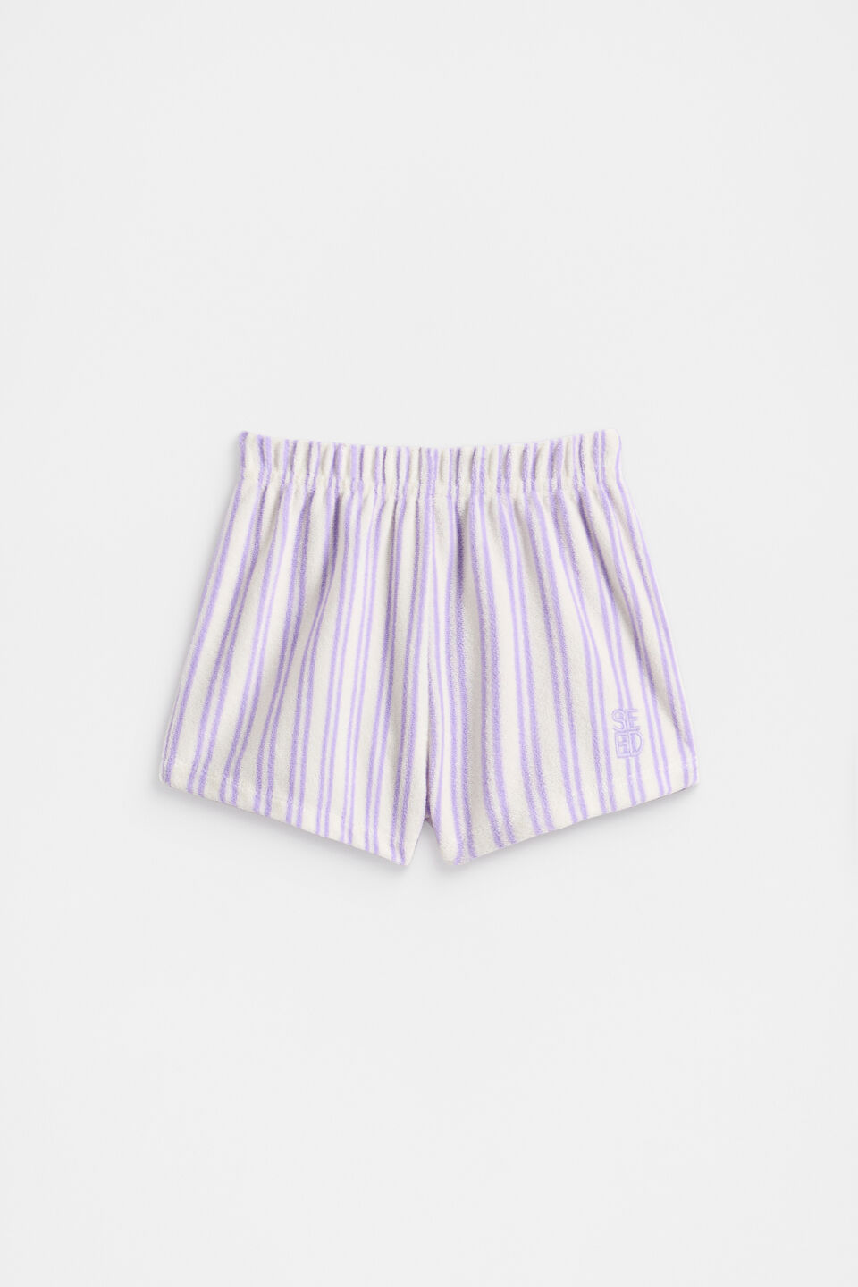 Stripe Terry Short  Bright Lavender