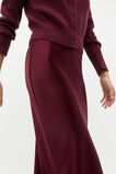 Satin Slip Skirt  Plum Red  hi-res