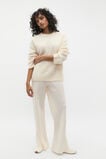 Fluffy Crew Neck Knit  Coconut Cream  hi-res