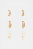 Enamel Hoop Ear Pack  Coconut Cream  hi-res