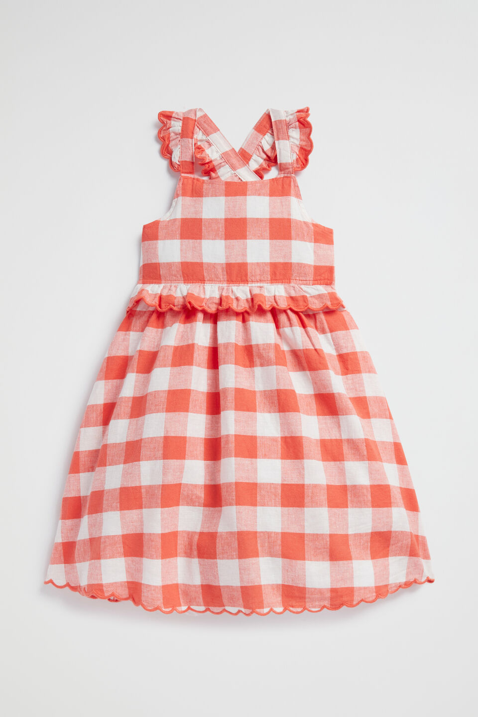 Gingham Dress  Watermelon