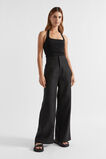 Halter Rib Tank  Black  hi-res