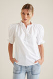 Puff Sleeve Frill Shirt    hi-res