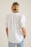 Puff Sleeve Frill Shirt    hi-res