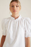 Puff Sleeve Frill Shirt    hi-res
