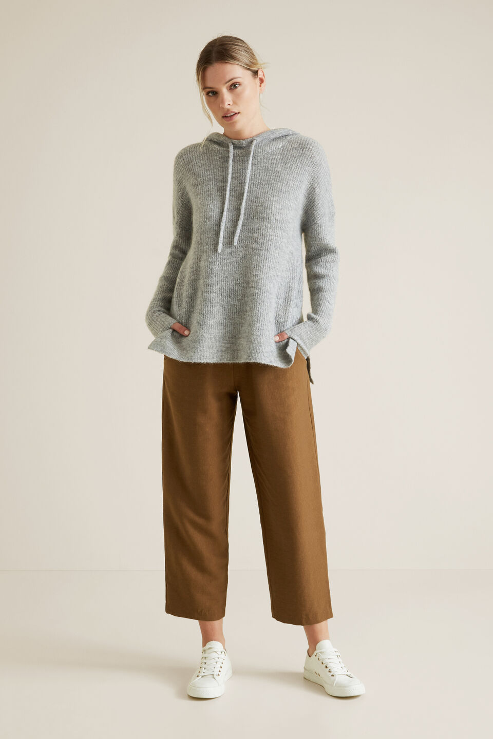 Hoodie Knit Sweater  