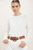 Bella Leather Belt  Tan  hi-res