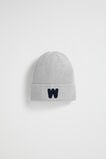 Rib Initial Beanie  W  hi-res