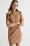 Crepe Knit Shift Dress  Fudge  hi-res