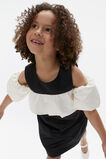 Bubble Sleeve Dress  Black  hi-res